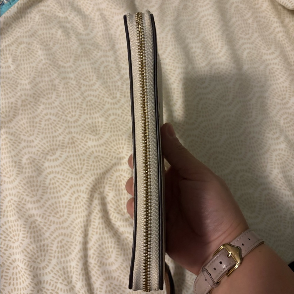 Coach Cream Wristlet with Rainbow Logo - Picture 7 of 10